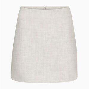 Wilfred Classic Mini Skirt Heather Cloud White size 8